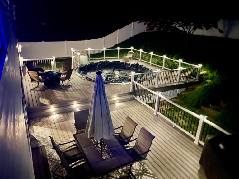 New composite pool deck, Roxbury