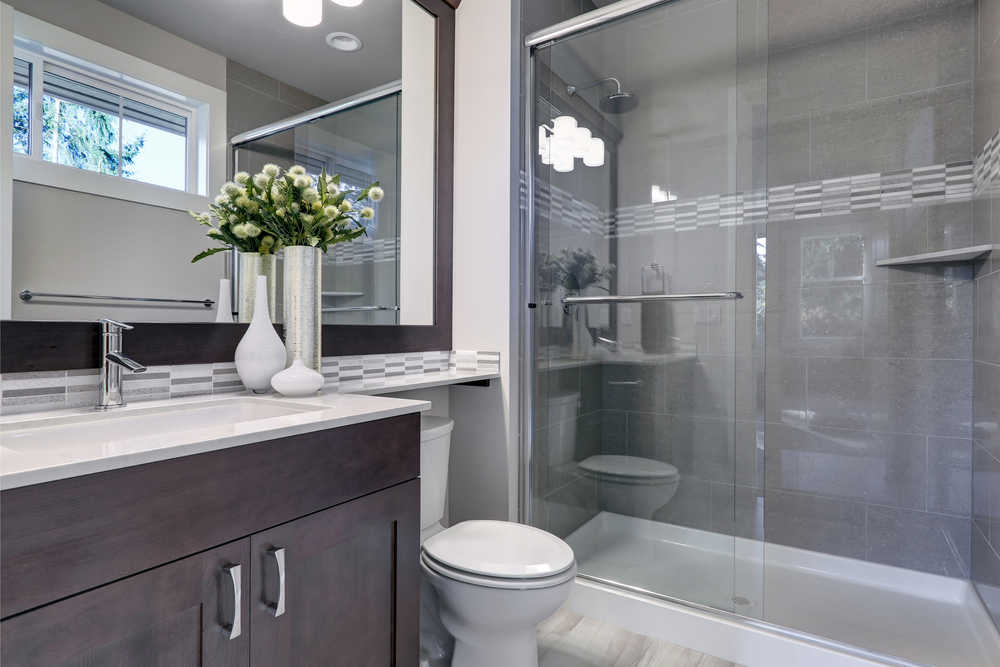 Newly renovated bathroom in Morris county.