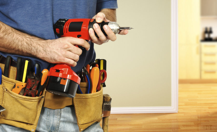 handyman using a drill
