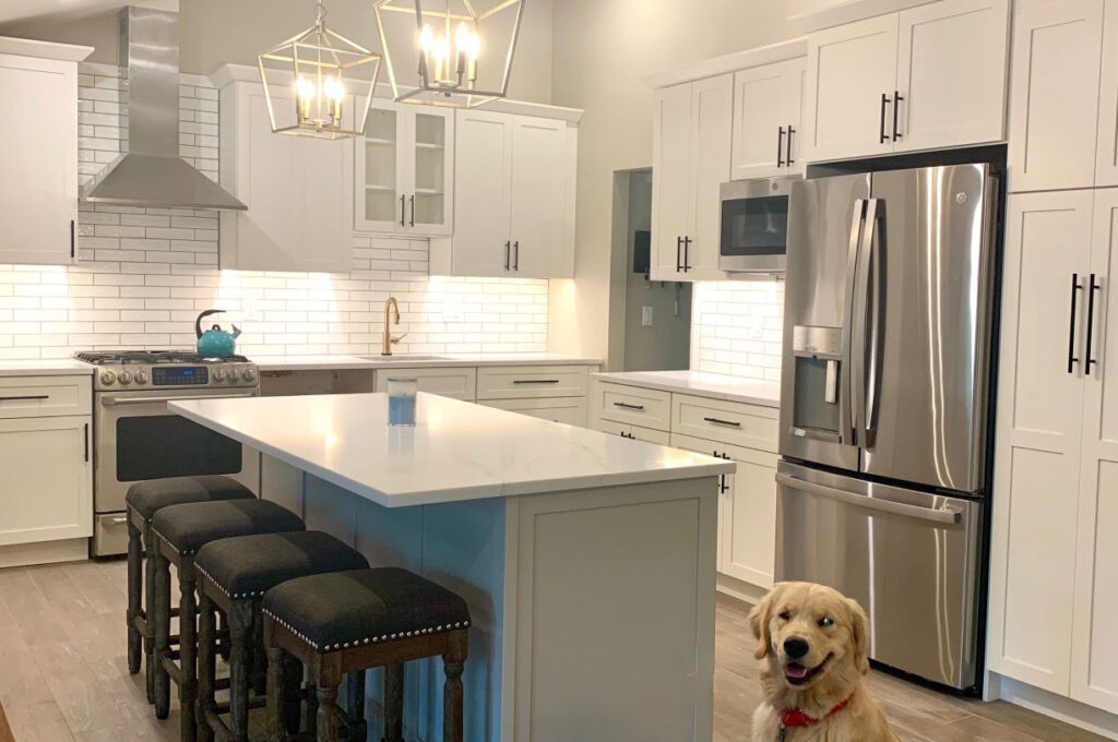 A photo of a complete kitchen renovation in Morristown. We’re experienced with kitchen remodels of all sizes, large and small.