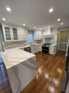 New kitchen for homeowner in Rockaway. Our kitchen remodeler took great care in creating this beautiful new kichen