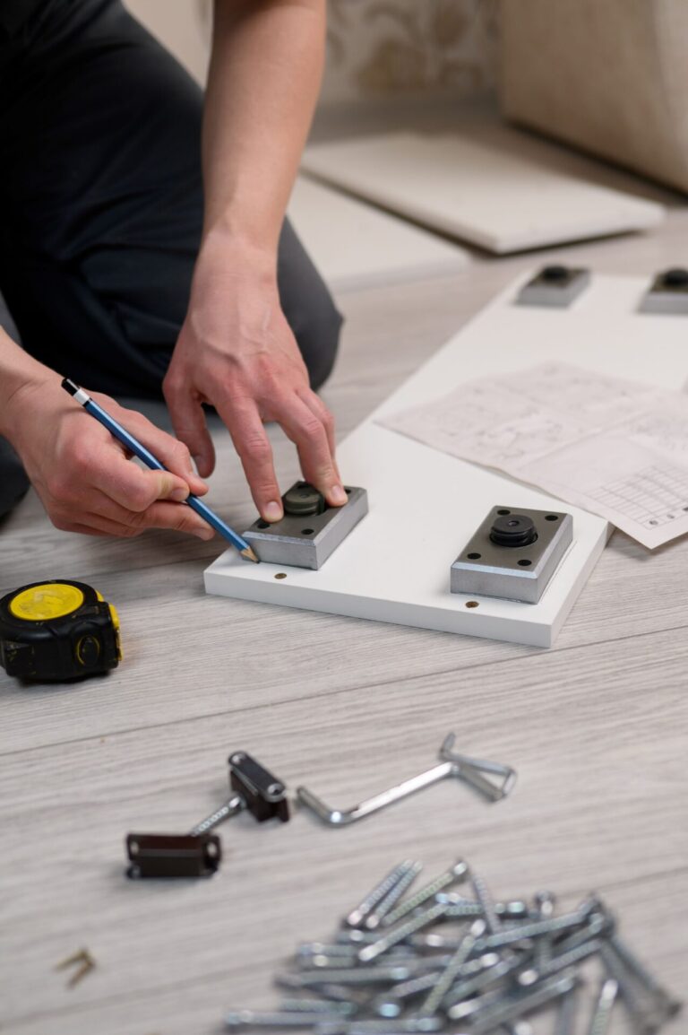 Handyman doing furniture assembly for clients in Morris County