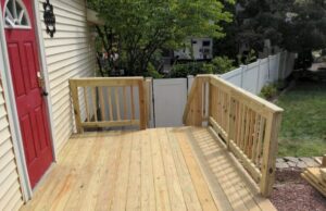 Deck building services provided by our expert carpenters. We can install deck boards, build deck railings and even stain your new deck. Services in Morris County, NJ.